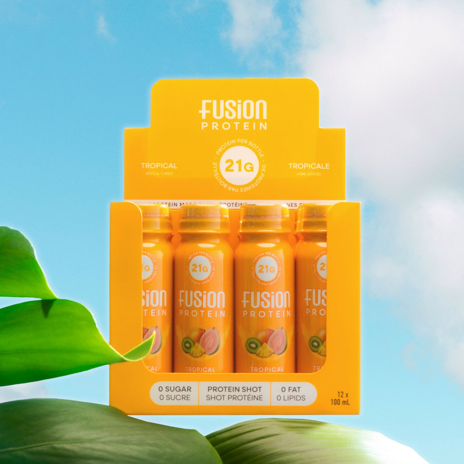 Box of 12 Fusion Protein Tropical shots
