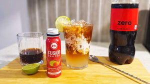 High-Protein Raspberry Dirty Soda (Zero Sugar)