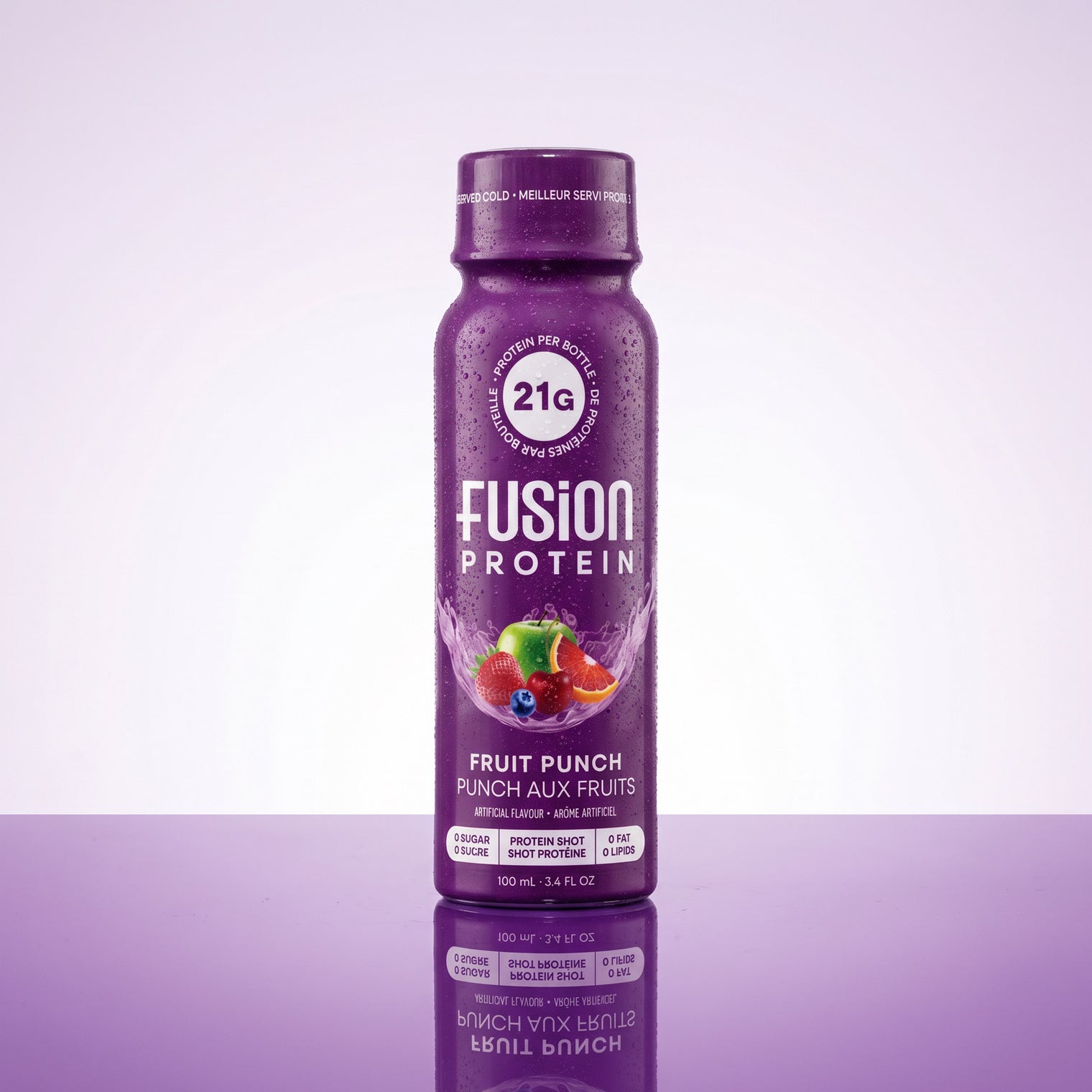 Fusion Protein Fruit Punch shot bottle