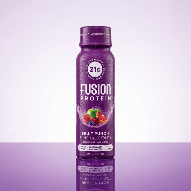 Fusion Protein Fruit Punch shot bottle
