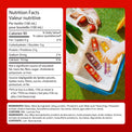 Nutrition facts and ingredients panel for Fusion Protein Raspberry Citrus shot