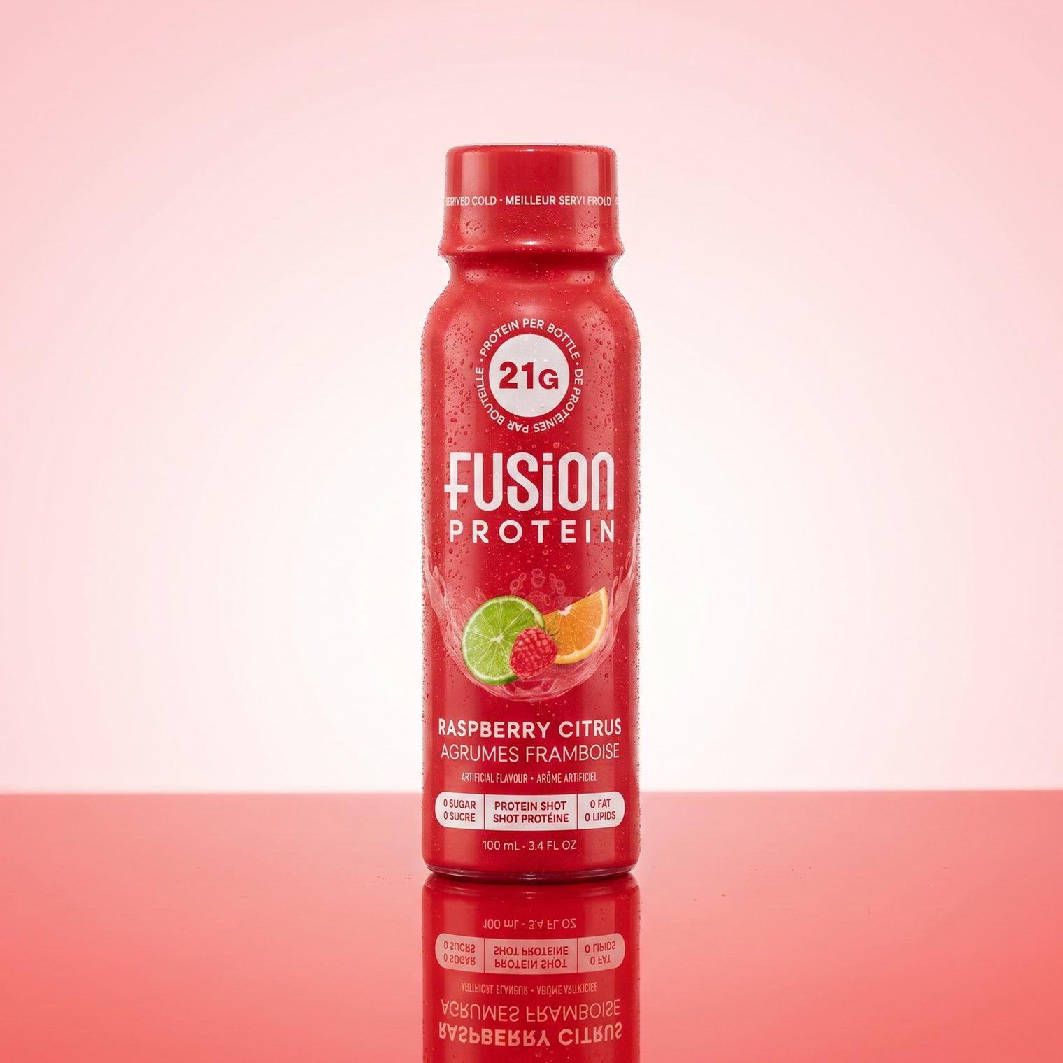 Fusion Protein Raspberry Citrus shot bottle