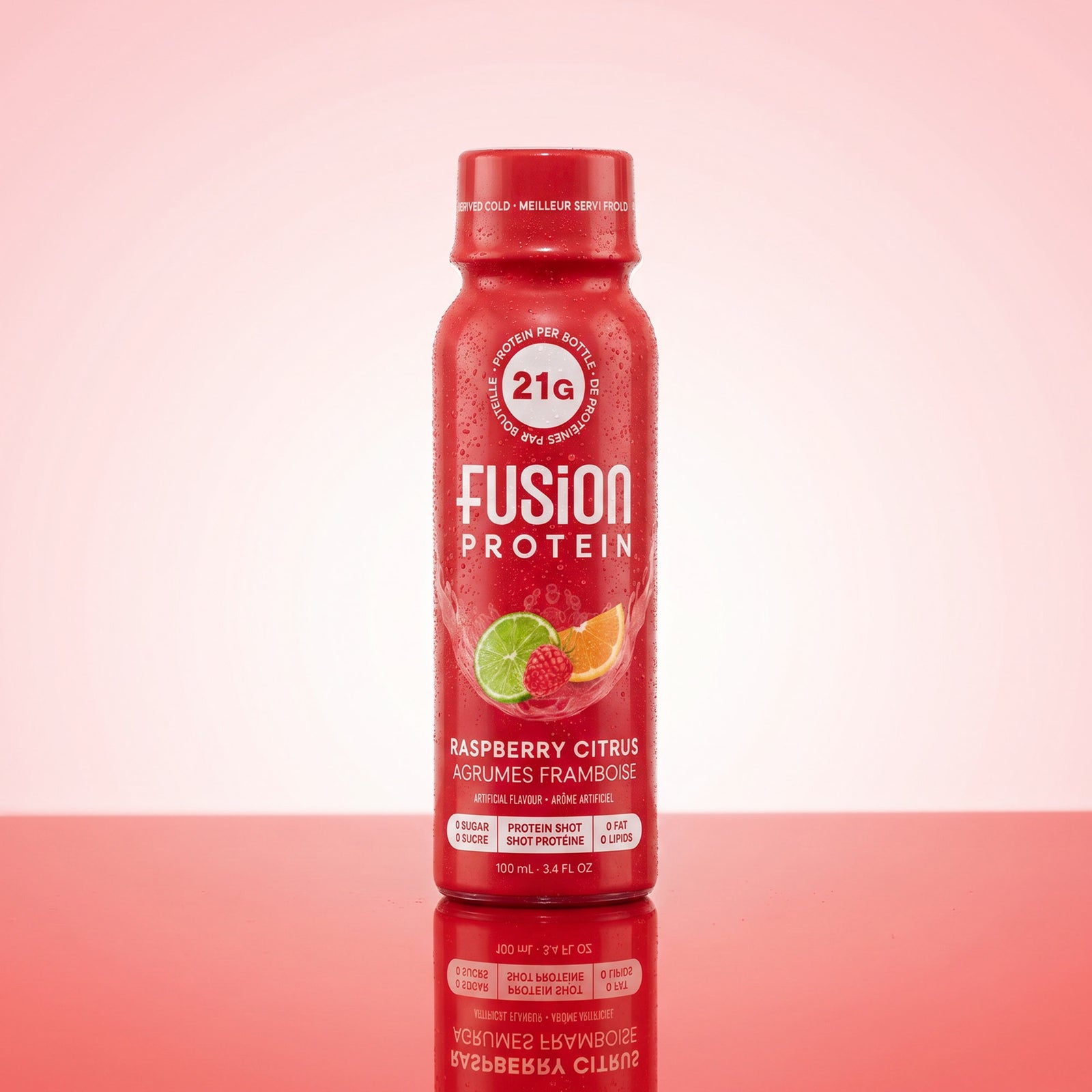 Fusion Protein Raspberry Citrus shot bottle