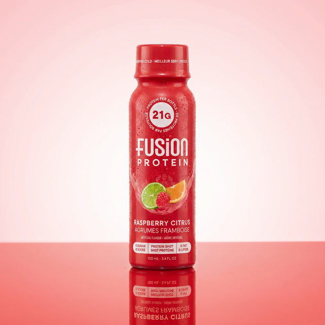 Fusion Protein Raspberry Citrus shot bottle